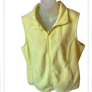 Columbia Women's Yellow Fleece Vest